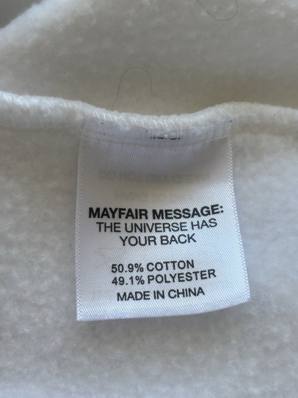 The Mayfair Group x I SCREAM COLOUR Somebody Loves You White Sweatshirt S/M Cruz - Picture 12 of 14